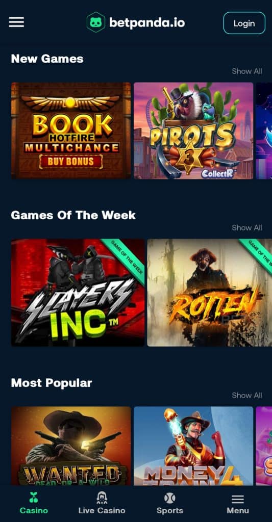 betpanda-casino-games